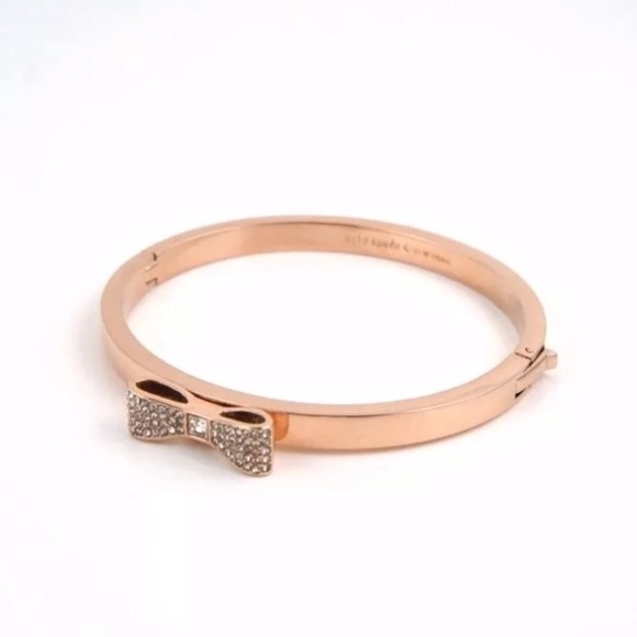 kate spade Jewelry - Kate Spade Ready Set Bow Bangle• Rose Gold
